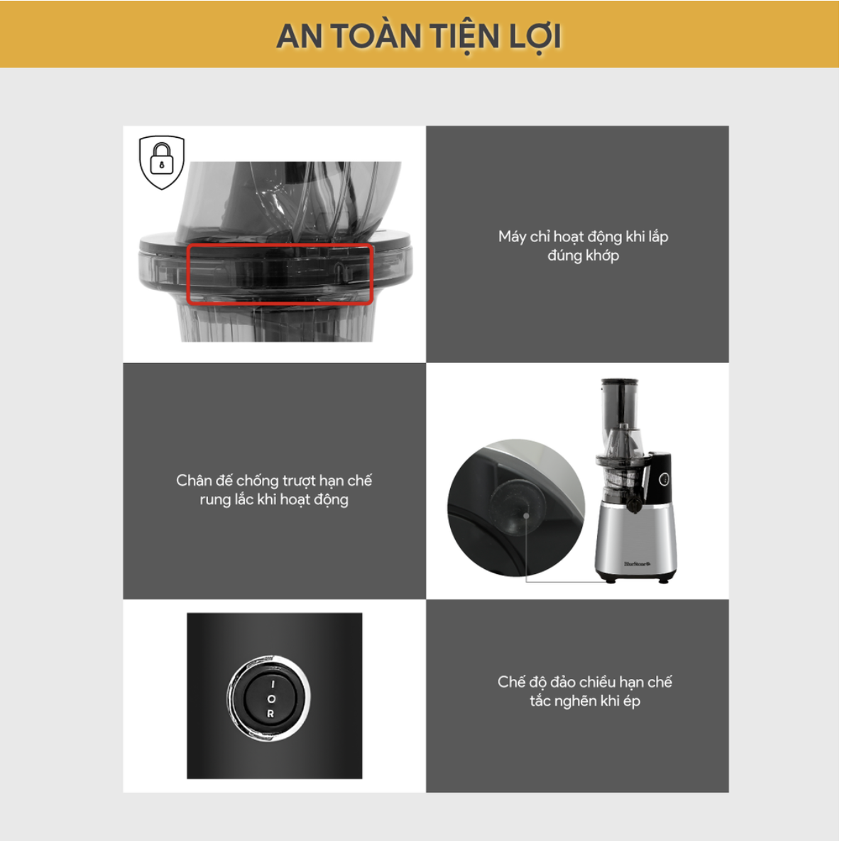 Máy ép chậm BlueStone SJB-6557