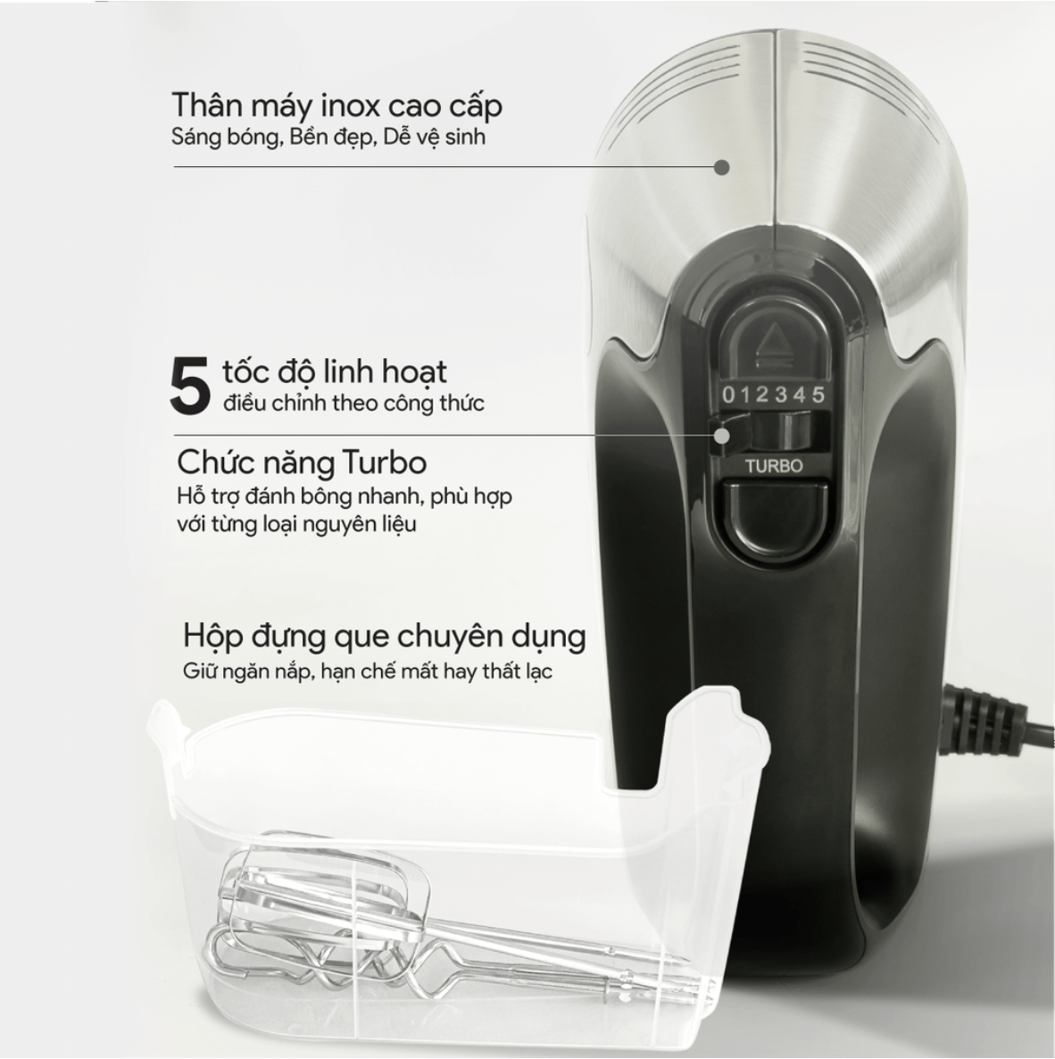 Máy đánh trứng cầm tay BlueStone HMB-6336
