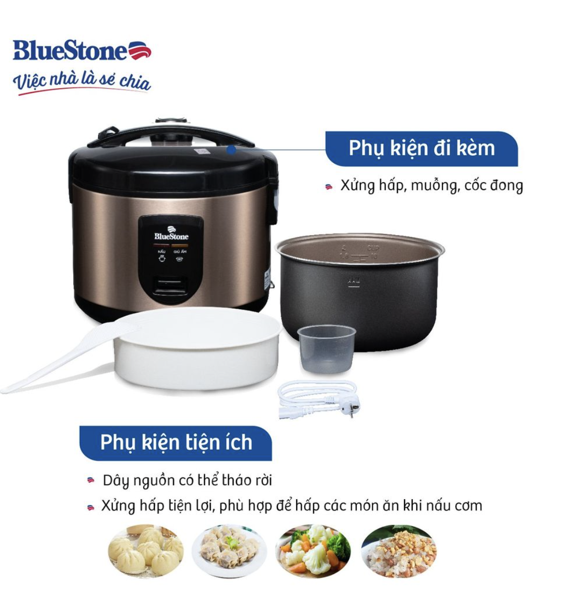 Nồi cơm điện BlueStone RCB-5519
