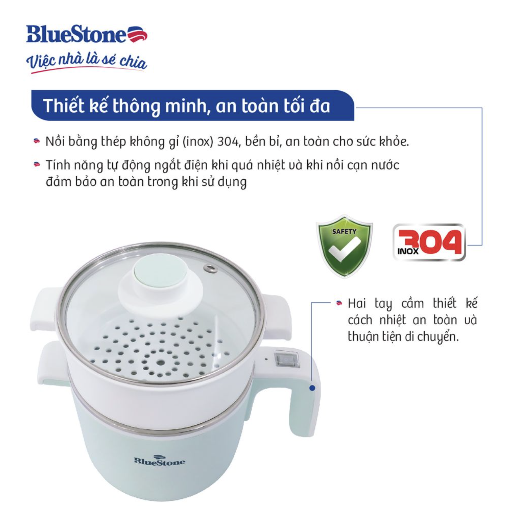 Nồi điện đa năng BlueStone MPB-7233