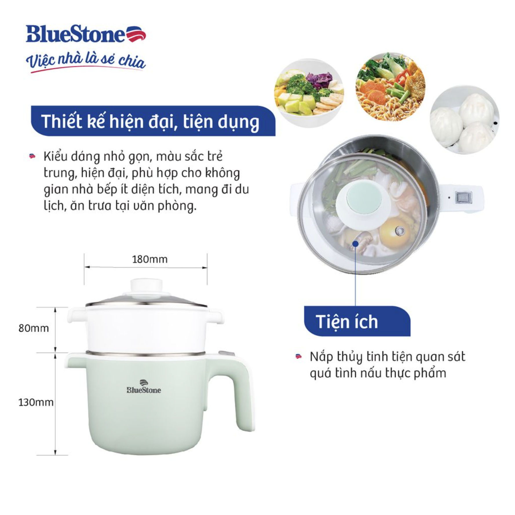 Nồi điện đa năng BlueStone MPB-7233