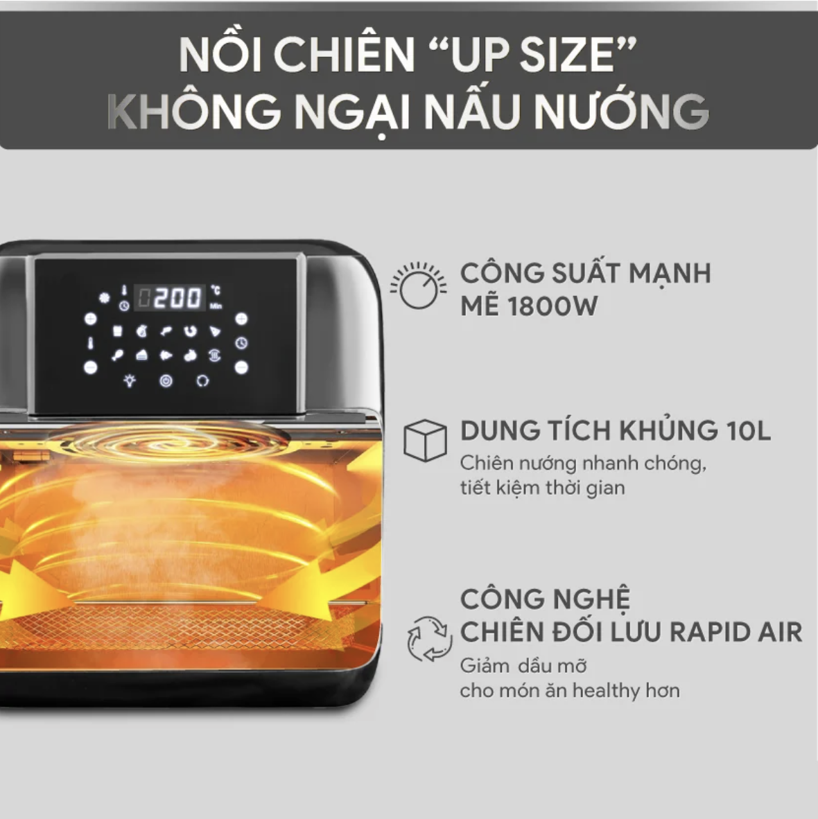 Nồi chiên không dầu BlueStone AFB-5888
