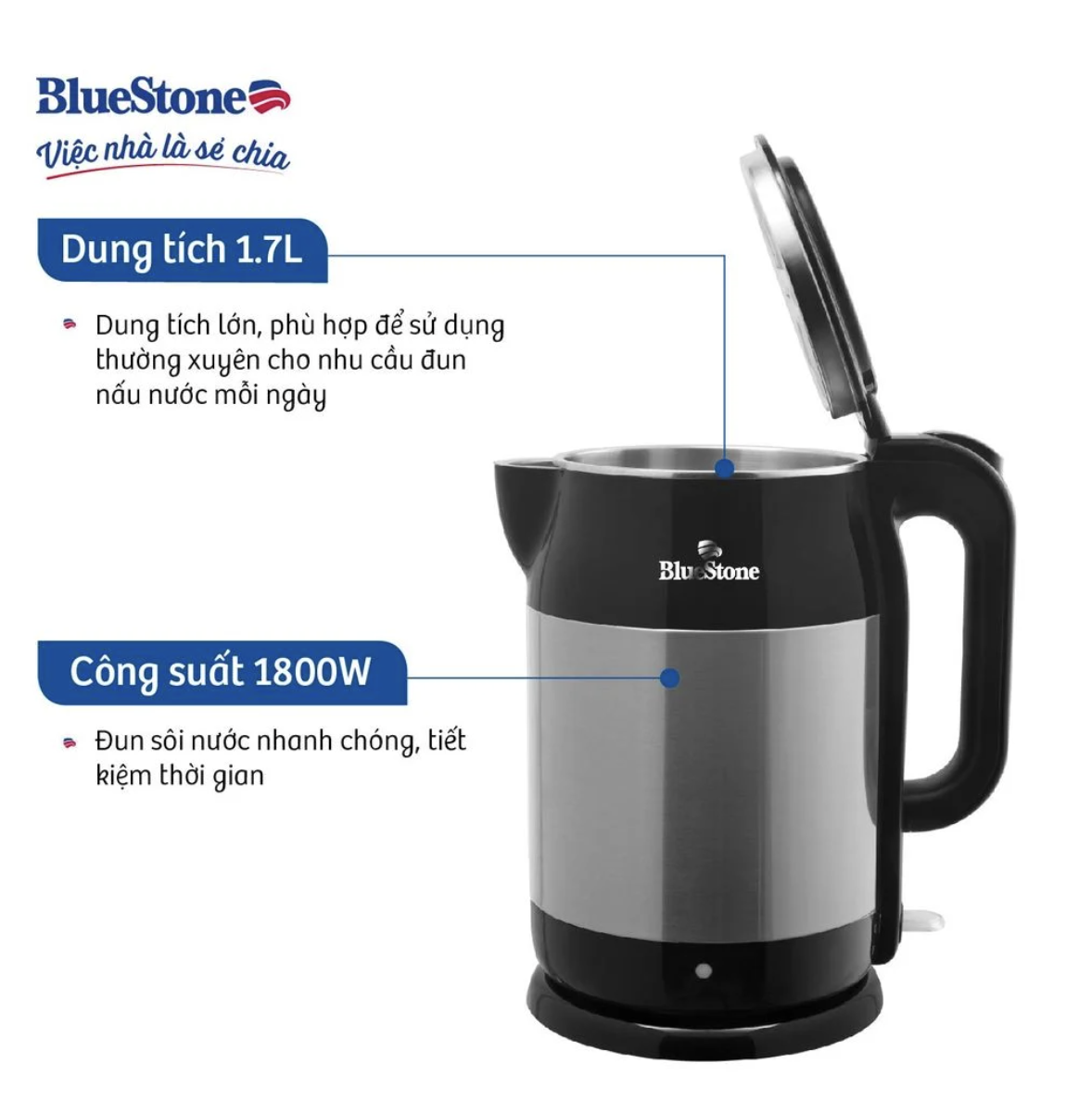 Ấm đun nước BlueStone KTB-3468