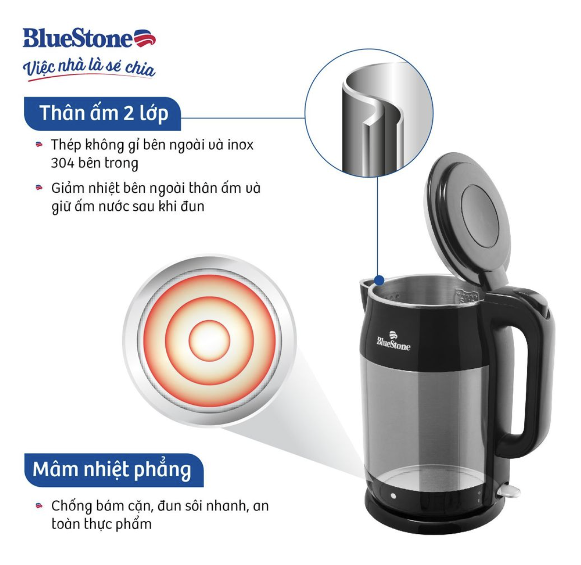 Ấm đun nước BlueStone KTB-3468