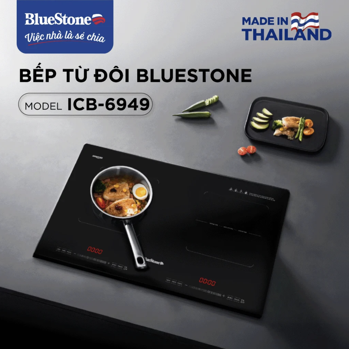 Bếp từ đôi BlueStone ICB-6949