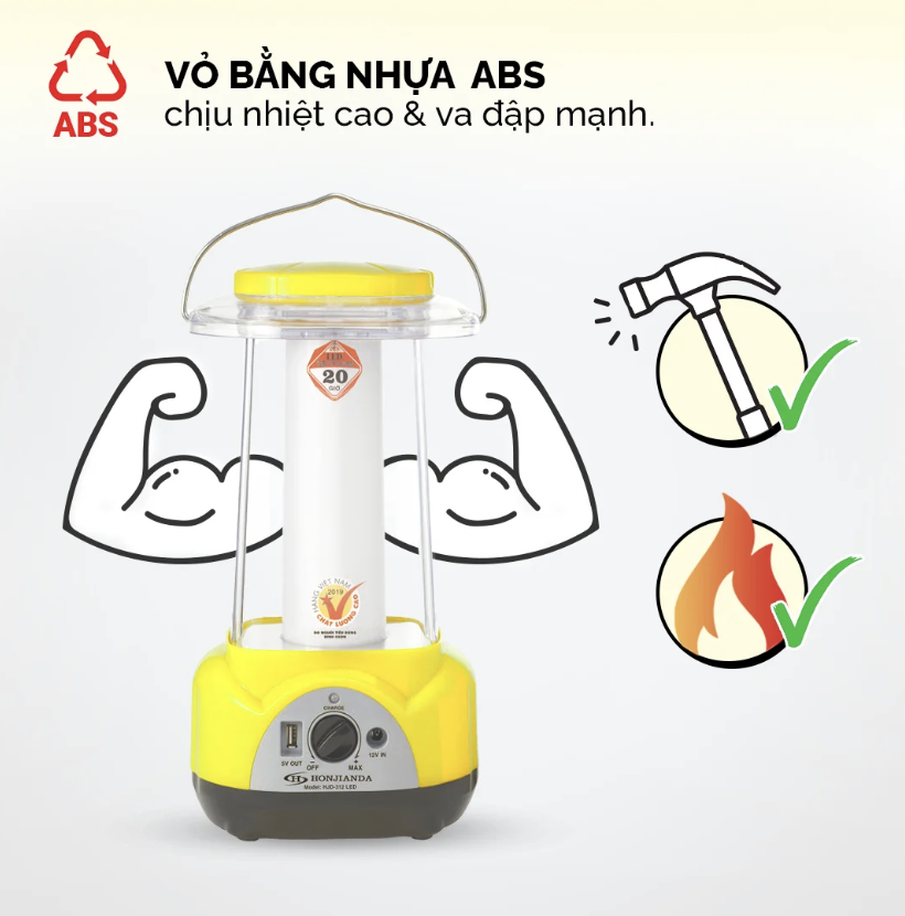 Đèn sạc Honjianda HJD-312