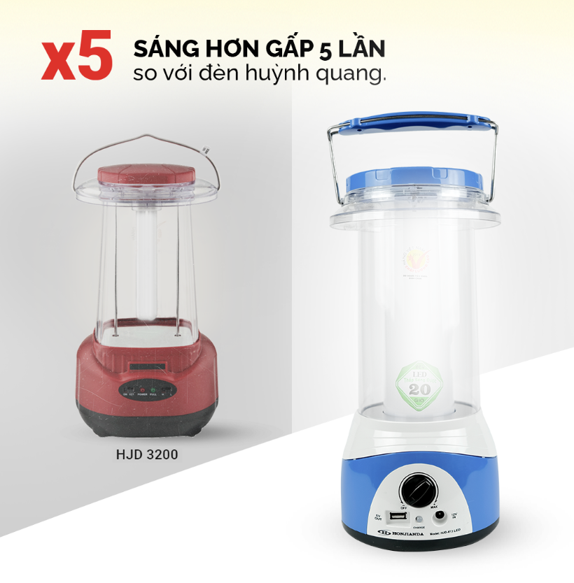 Đèn sạc Honjianda HJD-413