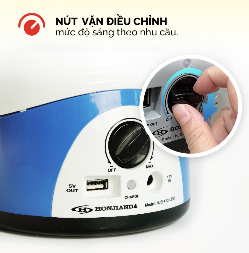 Đèn sạc Honjianda HJD-413
