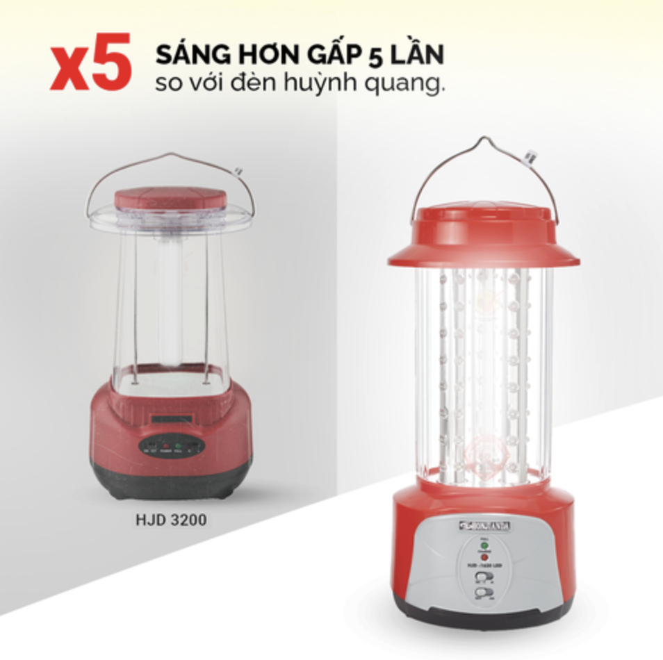 Đèn sạc Honjianda HJD-1630