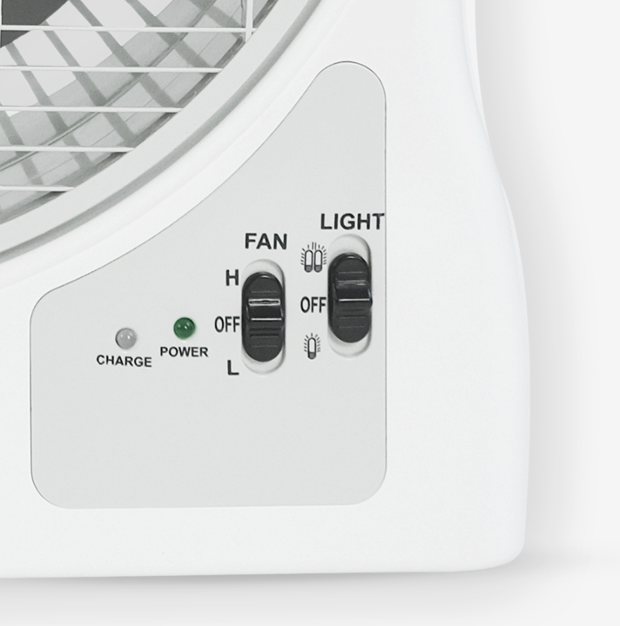Quạt sạc Honjianda HJD-FL313 LED 1B