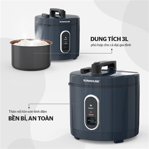 Nồi cơm điện 3L Sunhouse SHD8309