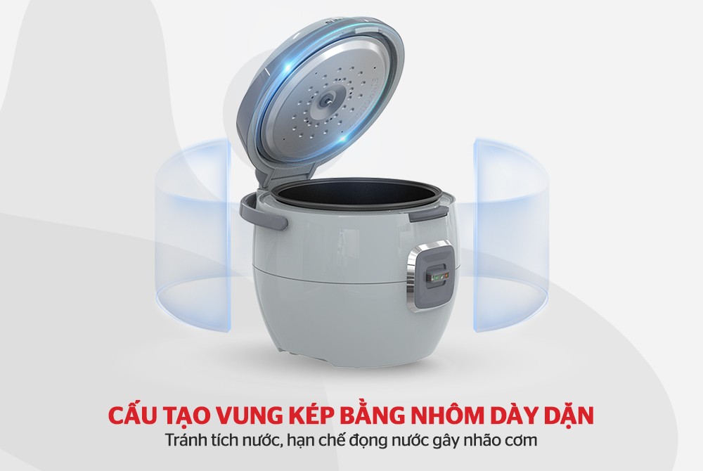 Nồi cơm điện 1.8L Sunhouse SHD8663G