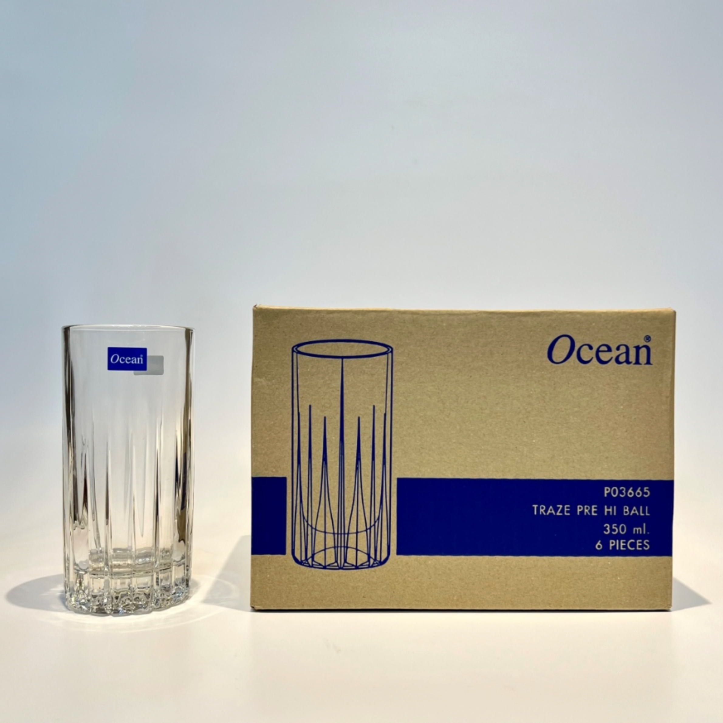 Ly Thủy Tinh Ocean Traze PRE Hi Ball P03665 - 350ml Chính Hãng