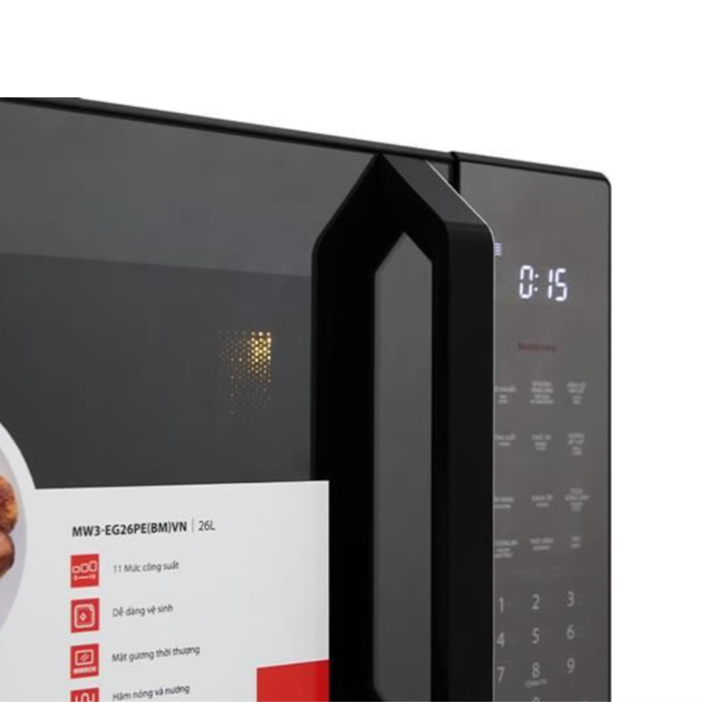 Lò Vi Sóng Điện Tử Có Nướng Toshiba MW3-EG26PE(BM)VN 26 Lít