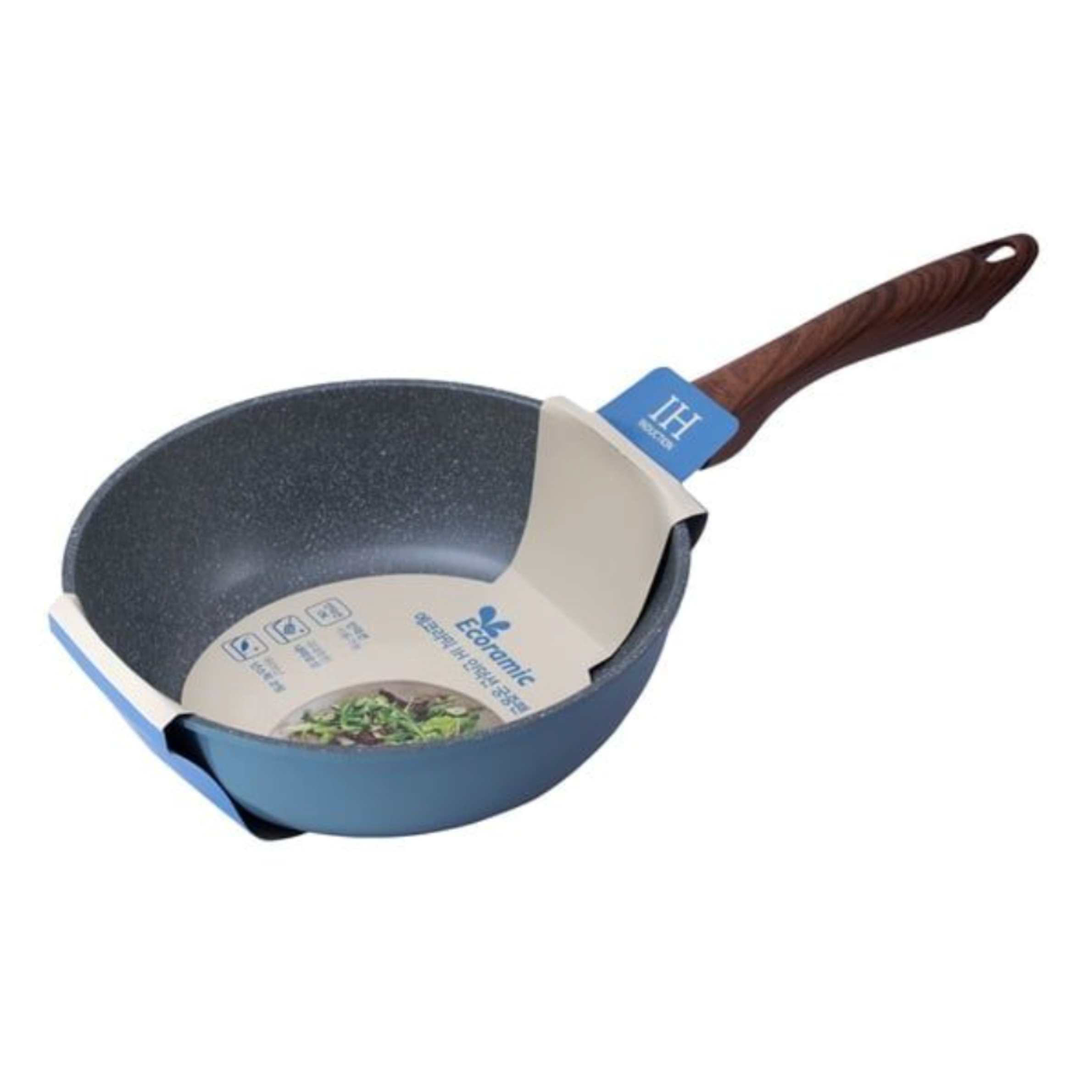 Chảo đúc vân đá sâu lòng đáy từ Ecoramic 26cm