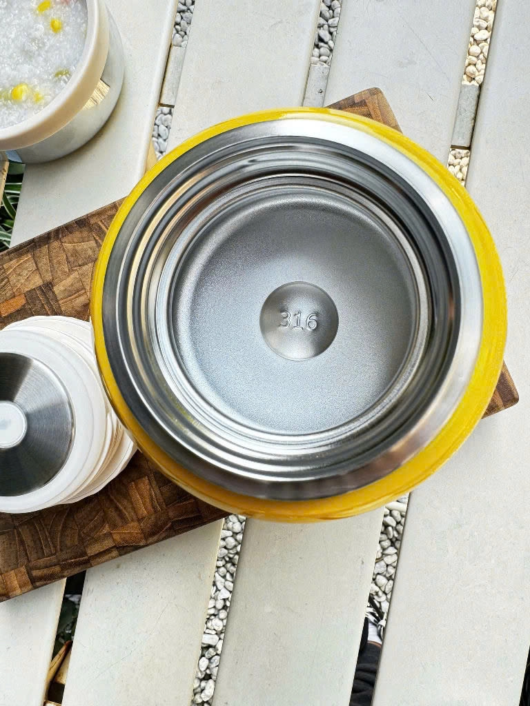 Bình ủ cháo Kaiyo dung tích 500ml, màu vàng KTJ-3970