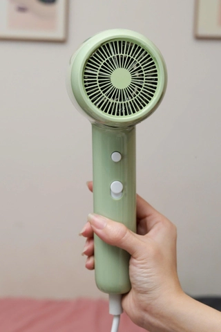 Máy sấy tóc ion âm hai chiều nóng lạnh Kaiyo, model KHD- 418, màu xanh mint KHD-4182