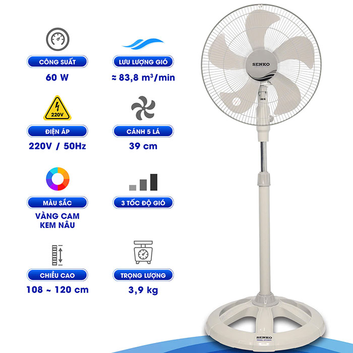 Quạt Đứng Senko DTS1603