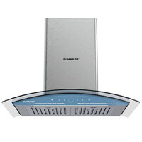 Máy hút mùi kính cong Sunhouse SHB72012 – Giải pháp khử mùi hiệu quả cho gian bếp hiện đại