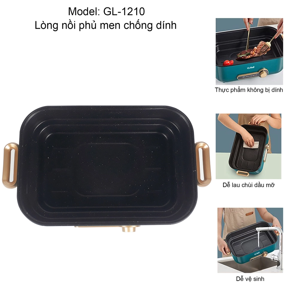 Nồi lẩu điện Gali GL-1210 4 lít