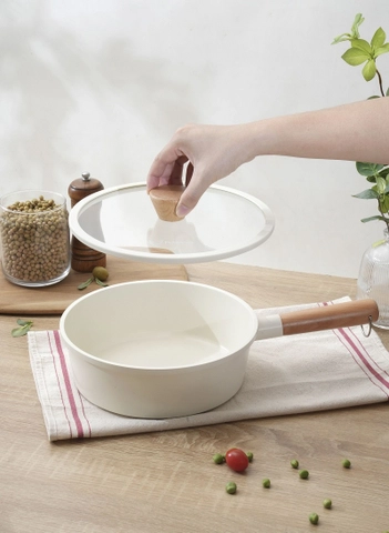 Chảo nhôm đúc nguyên khối, thành cao Elegant Kaiyo size 22cm KAC-2218