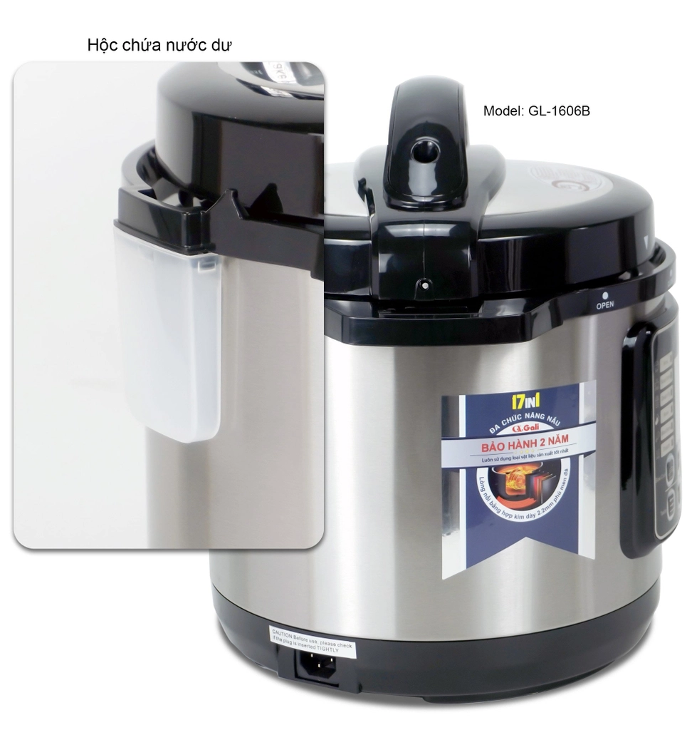 Nồi áp suất điện Gali GL-1606B 6 lít