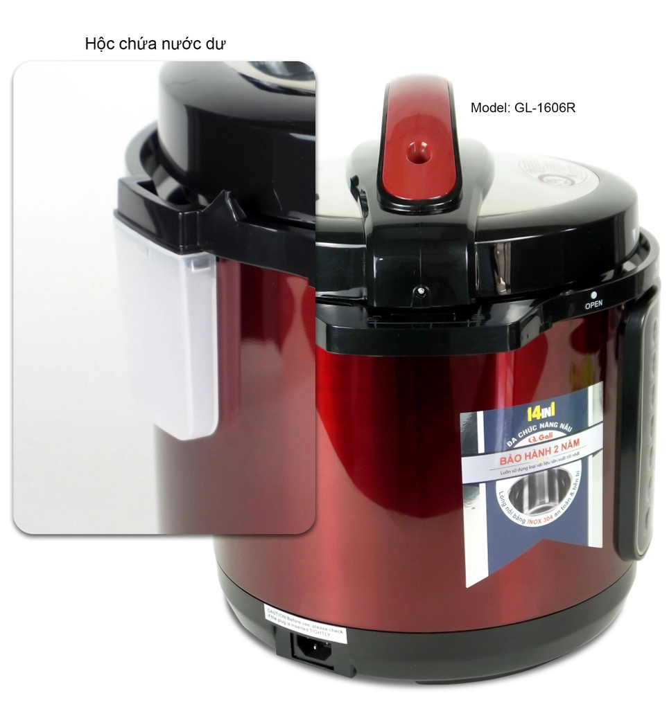 Nồi áp suất điện Gali GL-1606R 6 lít
