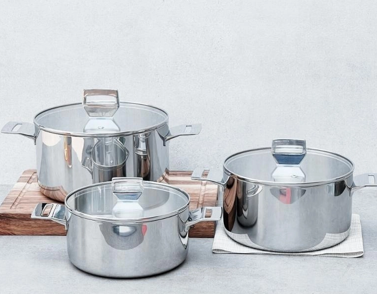 Nồi đúc inox 3 lớp đáy liền Try-Ply Kaiyo size 22cm KIC-3383