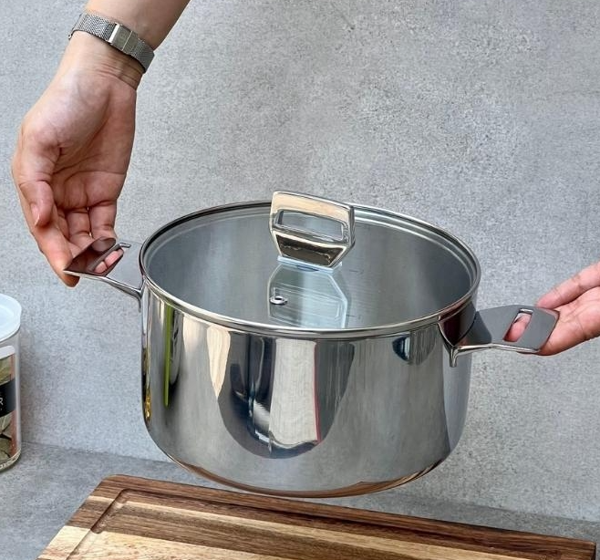 Nồi đúc inox 3 lớp đáy liền Try-Ply Kaiyo size 20cm KIC-3376