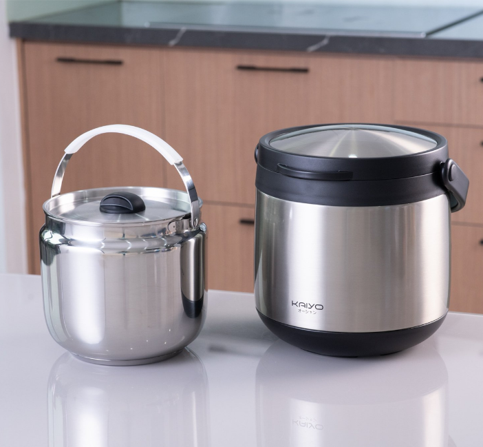 Nồi ủ chân không Kaiyo màu Inox, dung tích 4,5 lít KTC-3901