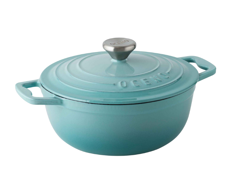 Nồi gang Oceno màu xanh Mint 22cm OCP-1020