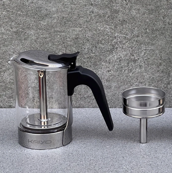 Ấm pha cà phê Kaiyo Moka Pot dung tích 160ml - 2 cups KCP-3048