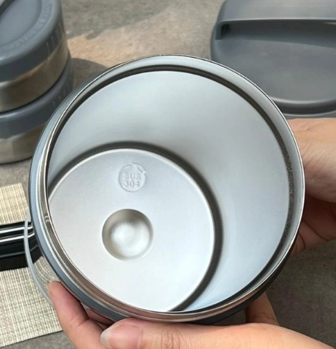 Hộp cơm giữ nhiệt Kaiyo dung tích 1.700ml màu ghi Đá KVL-3277