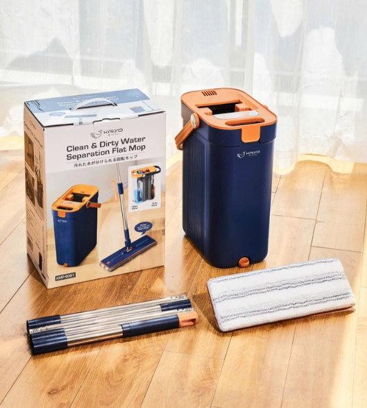 Cây lau nhà chữ nhật tách nước bẩn Kaiyo màu xanh navy KMP-8081