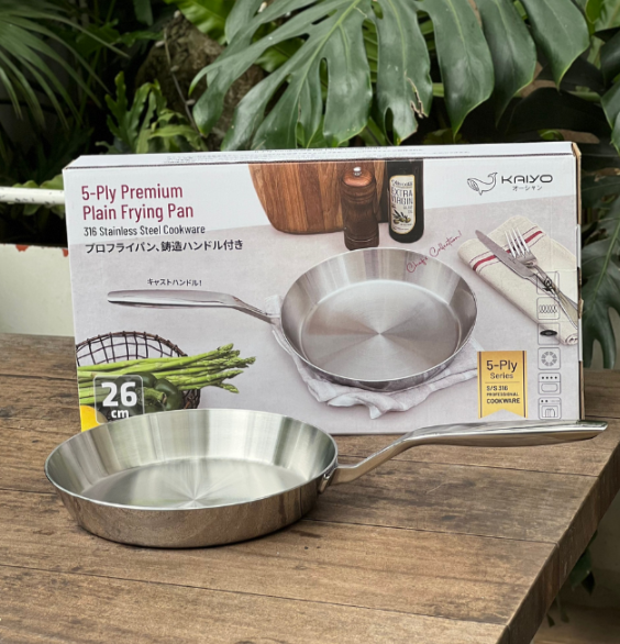 Chảo inox 316 liền khối 5-ply Premium Kaiyo 20cm KIP-3772