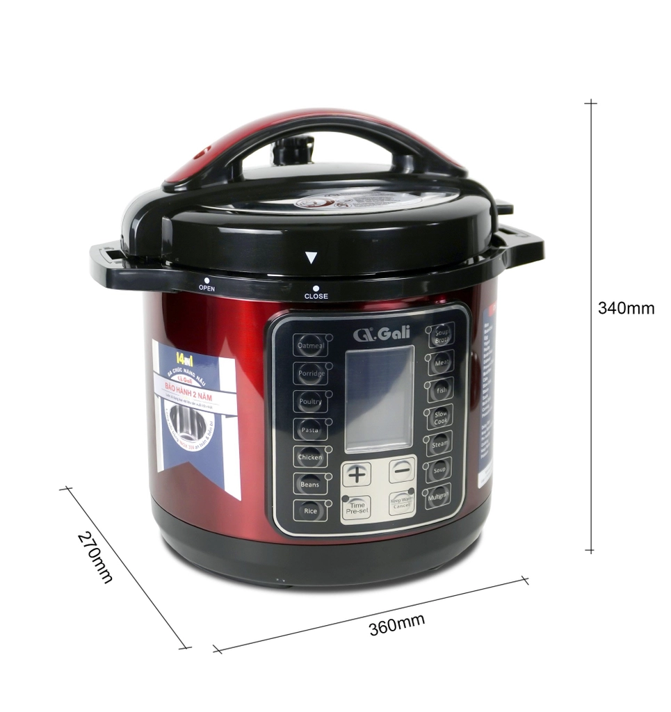 Nồi áp suất điện Gali GL-1606R 6 lít