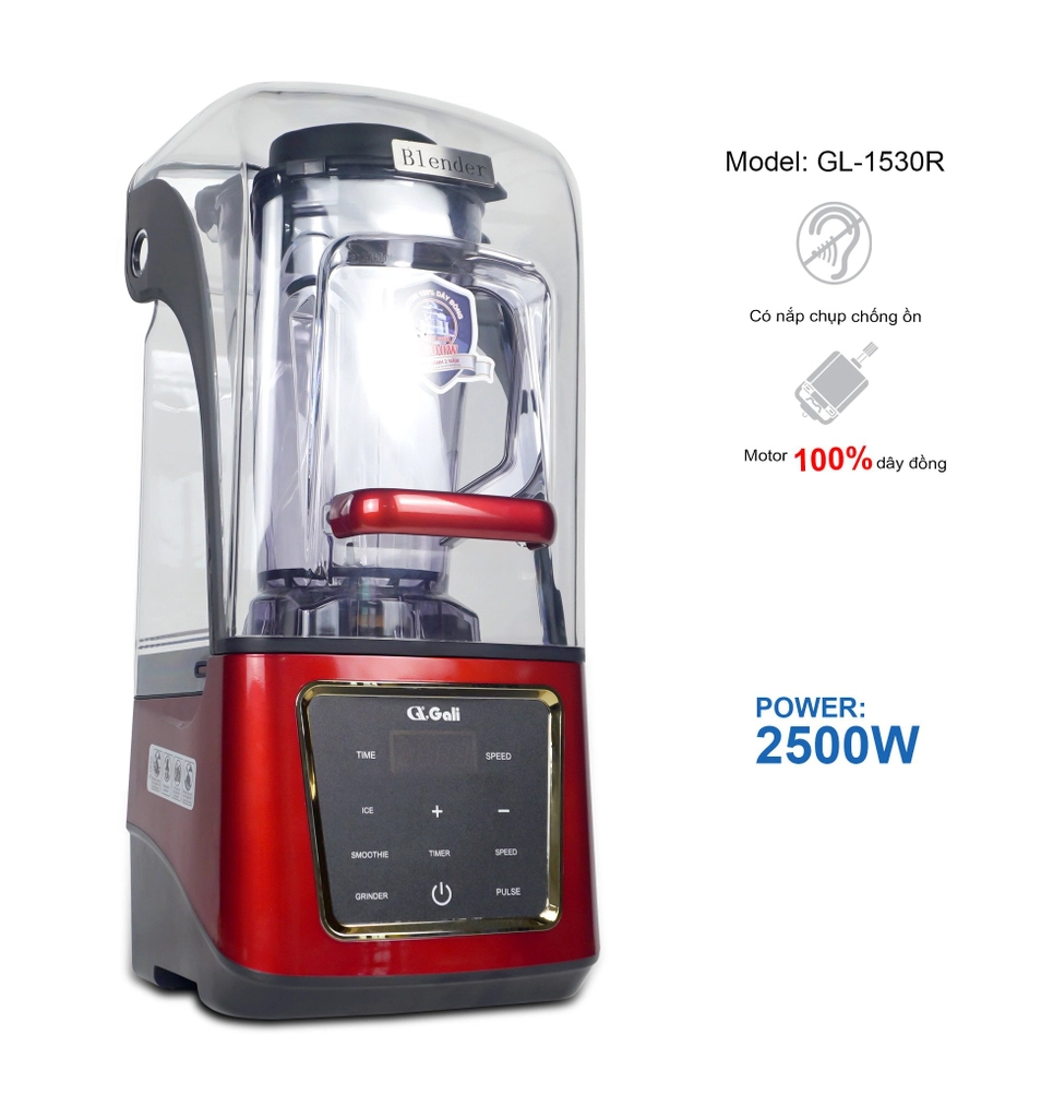 Máy Xay S.Tố CN / CHỐNG ỒN Gali GL-1530R