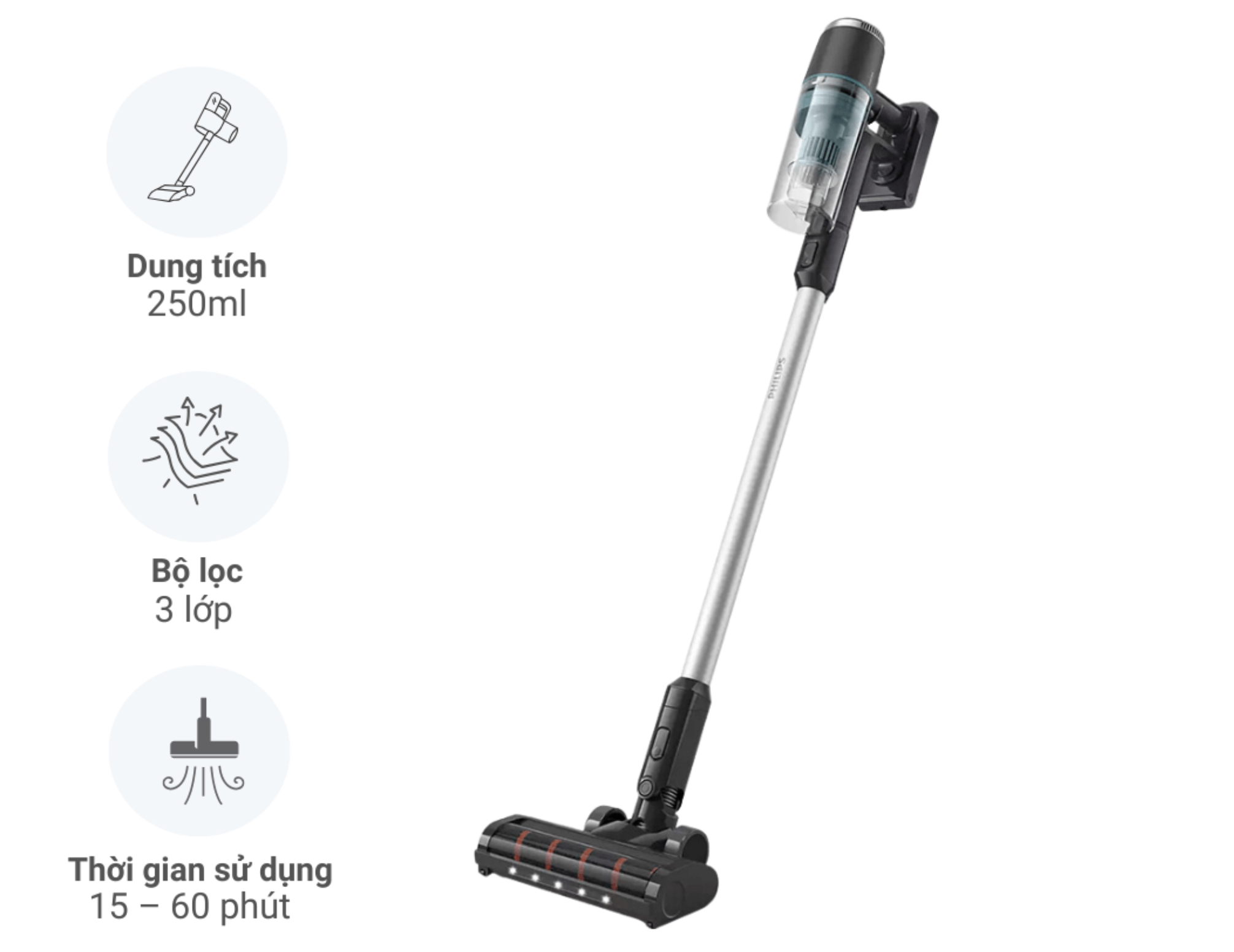 Máy Hút Bụi Lau Nhà Không Dây Philips XC3131/01