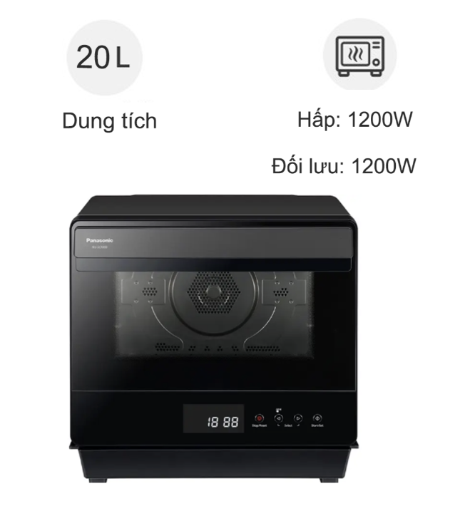Lò Hấp Nướng Chiên Không Dầu Cao Cấp Panasonic NU-SC180BYUE 