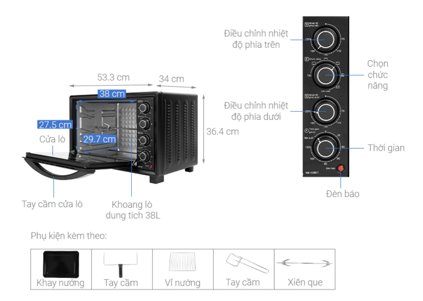 Lò Nướng Panasonic NB-H3801KRA
