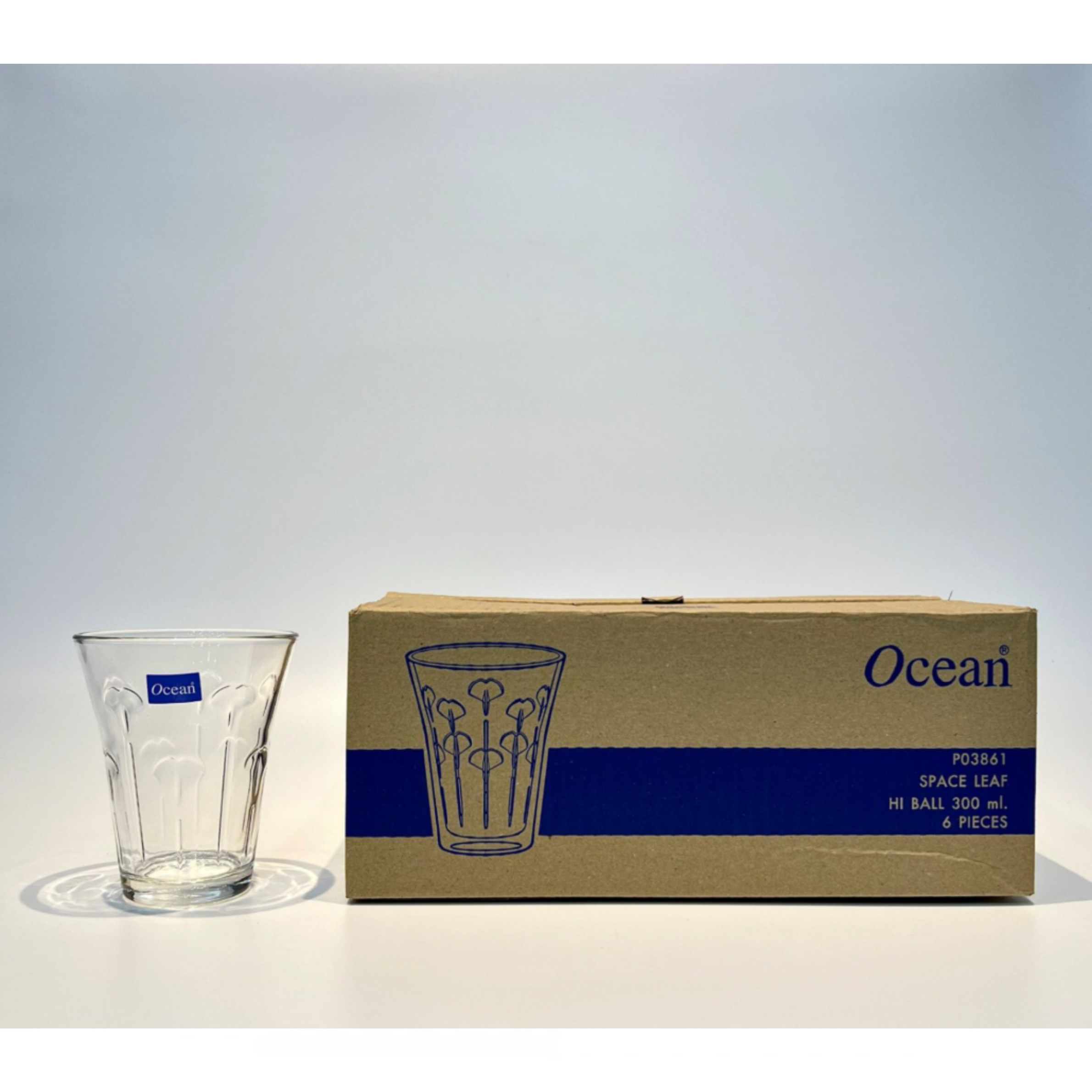 Ly Thủy Tinh Ocean Space Leaf Hi Ball P03861
