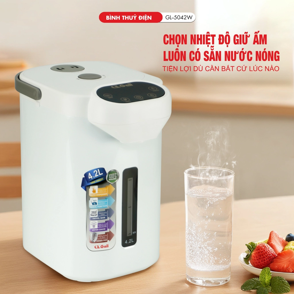 Bình thủy điện Gali GL-5042W 4,2 lít