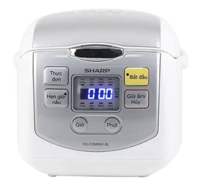 Nồi Cơm Điện Tử Sharp KS-COM08V-SL 0.72 Lít