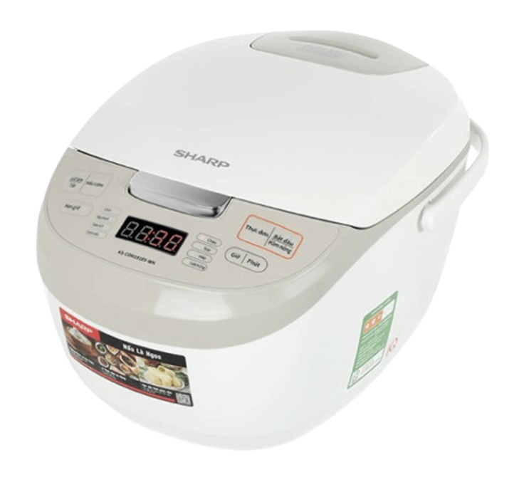 Nồi Cơm Điện Tử Sharp KS-COM191EV-WH 1.8 Lít
