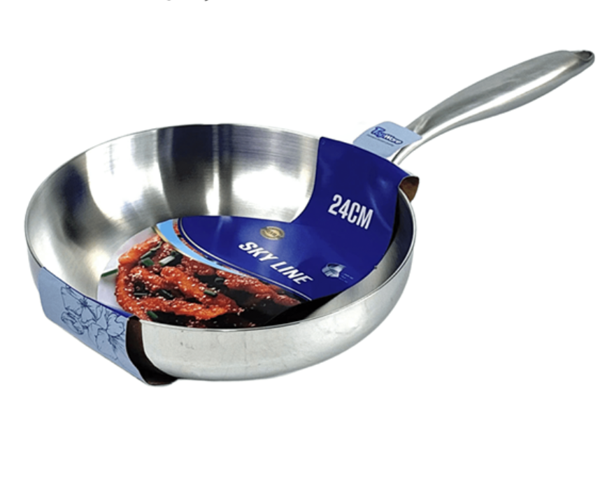 Chảo Cạn Inox Liền Khối 24cm Topware Sky Line
