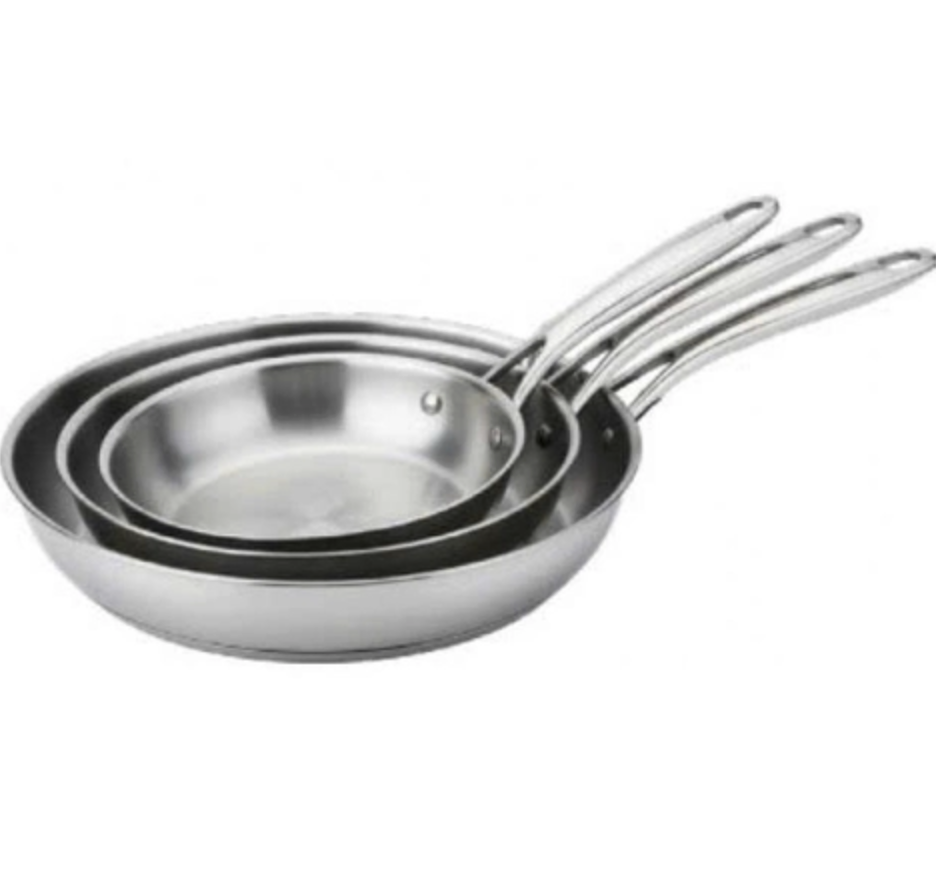 Bộ 3 Chảo Inox 304 KAFF KF-Fr202428304