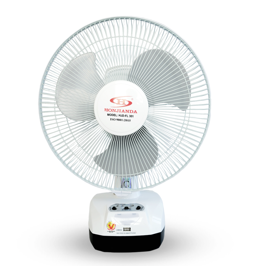 Quạt sạc Honjianda HJD-FL301 LED 2B