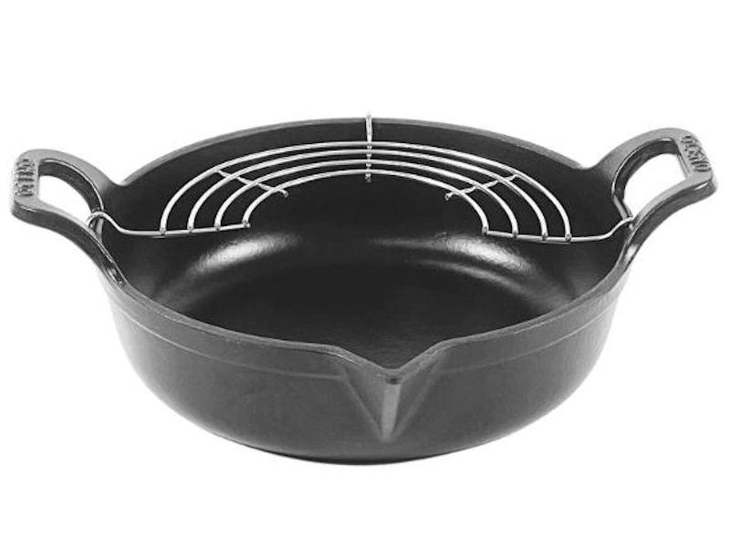 Chảo gang Oceno Matte Black có vòi rót 20cm OFR-1242