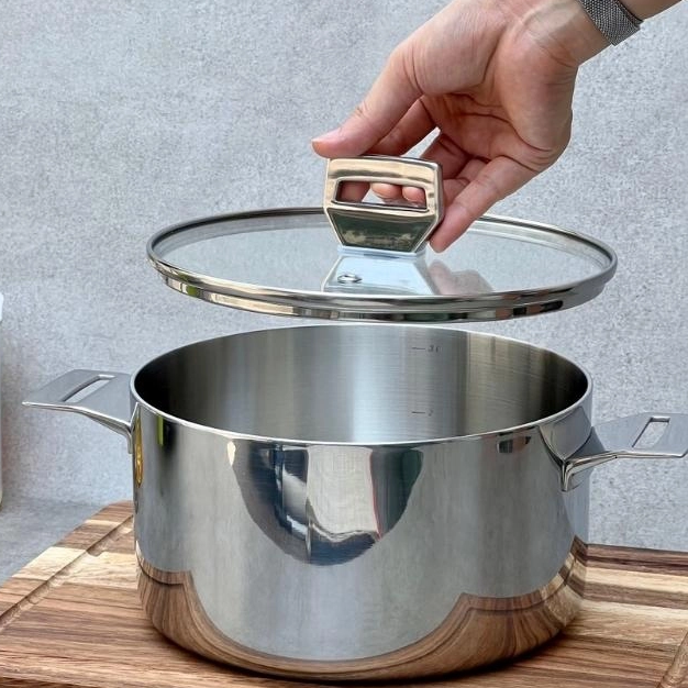 Nồi đúc inox 3 lớp đáy liền Try-Ply Kaiyo size 20cm KIC-3376