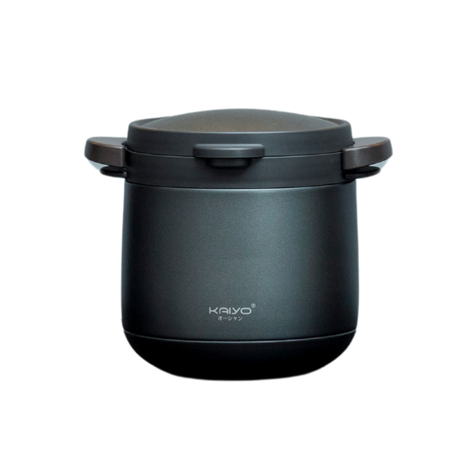 Nồi ủ chân không 2 tay cầm Kitchen Mate Kaiyo, dung tích 4,5L, màu ghi KTC-6902